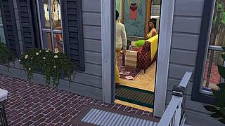 Shweta, the desi saree widow aunty, bends over for wicked whims in part 2.