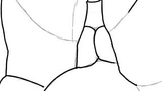 Artist draws voluptuous black BBW with huge ass bent over in doggystyle position, showcasing her fat pussy and curves