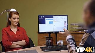 VIP4K Man Remembers Tender Redhead's Pussy After Office Desk Fucking