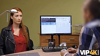 VIP4K Man Remembers Tender Redhead's Pussy After Office Desk Fucking