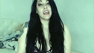 Huge boobs and blue eyes, this beauty teases on cam