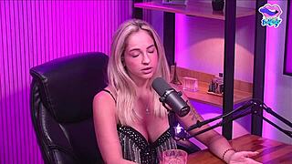 blonde girl naked in studio, ready for fun 😏