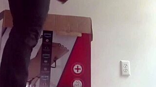 showing off my skinny physique from masturbating to vintage porn while stretching in jeans