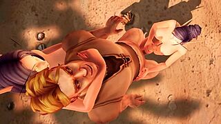 Handjob on the Beach in Warcraft Parody