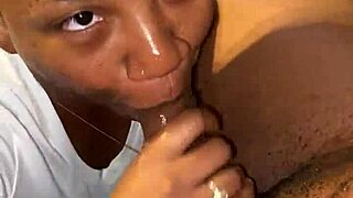 mz pretty loves sucking ebony dick in casual oral session