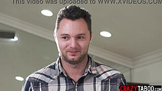 Milf Brittany Andrews craves intense titfuck with stepmom's monster cock desire.