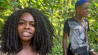 hey, wanna join us and this hot pretinha at the waterfall?