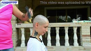 Behind The Scenes Lisa Fox Shaves Hairless Head