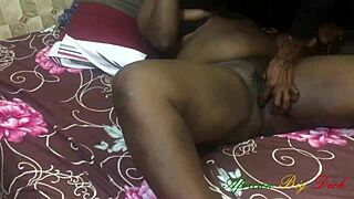 Bodybuilder bunny with big tits teases and blows black monster cock until clothes rip