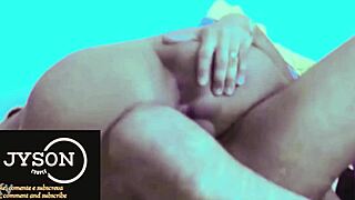 This amateur woman is ready for a double penetration in slow motion