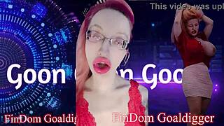 pink lip gloss goddess dominates slave with jerk off instructions and financial control