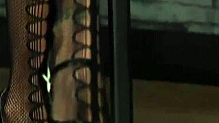 Spicy idol in extreme blowbang, swallowing cum.