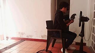 en agradecimiento por arreglarlo te voy a dar una buena cogida parte 1, con anal y deepthroat.