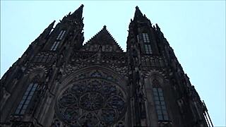 Explore Inside Prague Castle With European Tourist!