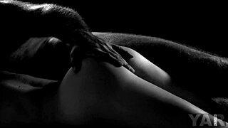 The bald man sneaks in to fuck his mistress while her husband's away.