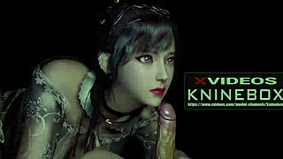 Asian 3D Anime Douluo Continent Xiaowu Teases With Seductive Moves