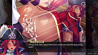 Pirate-Booty And The Bukkake Buccaneer Rebecca H Scene 1: Bound Ebony Babe Faces Anal Sex And Bukkake In Hentai Bondage.