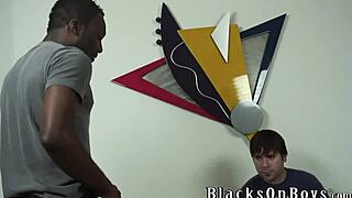 Joey embarks on his first gay experience with a black guy in this story.