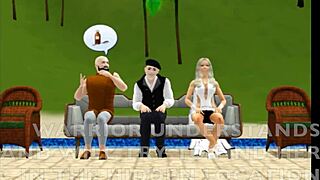 Virgin Pussy Meets Old Balls in S3D Ep 11 Action.