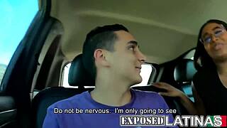 busty latina gets fabulous welcome at airport with big cock tits exposed 😍