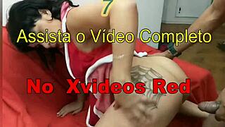 Nicole Dantas invited me for hot Christmas anal fun