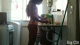 Skinny Brunette Teen Employee Loses Phone And Falls Into Anal Toys And Cum With Black Cock