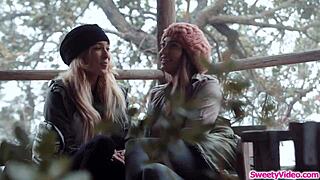 Runaway Chick Tells BFF, Let Me Eat Your Pussy. Watch Their Hot Oral Session!