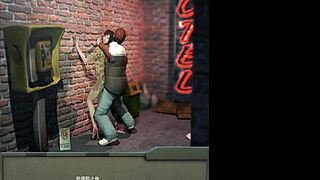 yo, let’s slam against the wall for a quick office bang