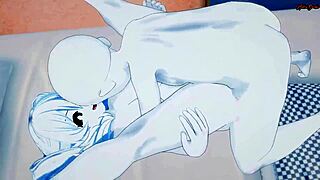 sans fucks female sans in undertale hentai and cums inside her cute pigtails