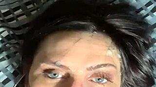 Hidden footage of Sandra receiving a facial