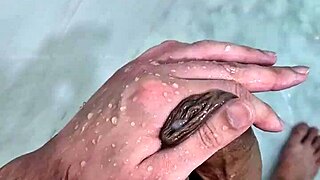 Brazilian Twink Masturbates To Orgasm In Shower