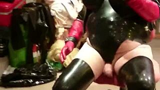 i love fucking this latex real doll shemale in rubber
