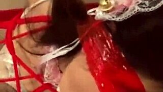 I tied nana1japan in cat ear cosplay to chair deepthroat slapped her throat