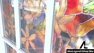 Hey, watch Alex More let Alex Legend bang her for rent payment today?