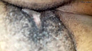 rubbing my hard clit on her creamy hole