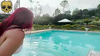 i suck my friends cock in the pool