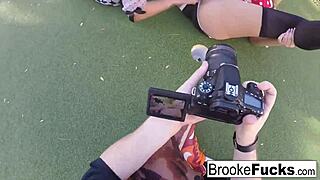 Brooke and Alice share intimate moments with big tits and ass