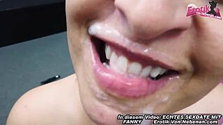 does this german milf's big tits excite you in swinger club pov?