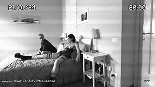 Misbehaving robot in lesbian domination with feet and licking