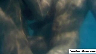 lesbian swimming team explores outdoor fingering in retro garden