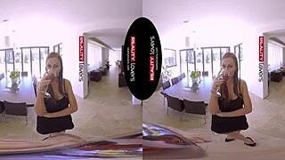 TINA NAUGHTY BUSINESS COLLEAGUE IS BACK IN ACTION WITH FINGERING AND BLOWJOB!