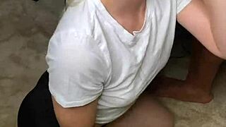 White Girl Gives Bbc The Sloppiest Blowjob Ever Lets Him Cum In Her Mouth