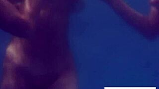 lesbian swimming team explores outdoor fingering in retro garden