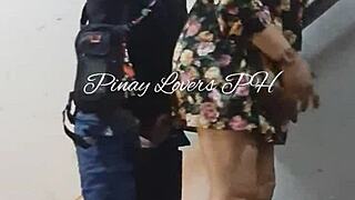 omg, teen sex in a public mall fire exit... almost got caught! so risky, haha! 😱