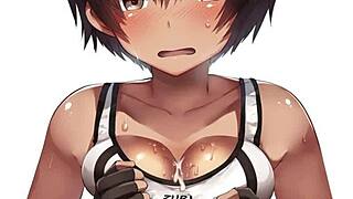 I love watching hentai paizuri cumshot compilations with big tits