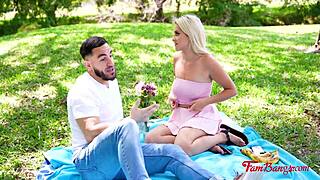 Step bro and step sis get it on after she's stood up