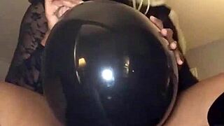 Balloon Fetish Babe Dominates with Big Ass