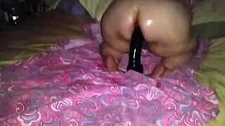 bbw riding huge black dildo to orgasm