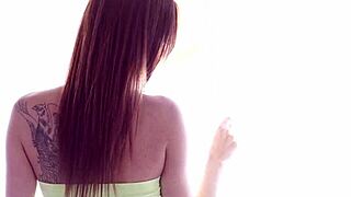 Petite teen gets rough blowjob in hardcore sex