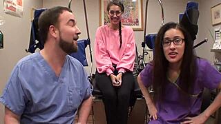 Doctor Binds Teen Patient Kitty Catherine In Latex